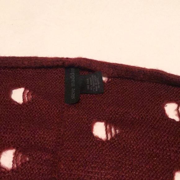 STEVE MADDEN maroon infinity scarf - Picture 2 of 8